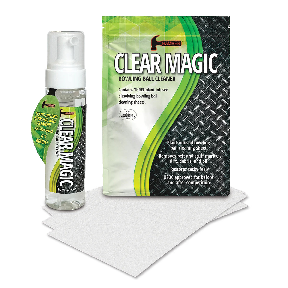 Hammer Clear Magic Bowling Ball Cleaner Starter Kit – Professional Bowling Ball Maintenance for Enhanced Performance – Perfect for League Play, Practice, and Tournament Preparation