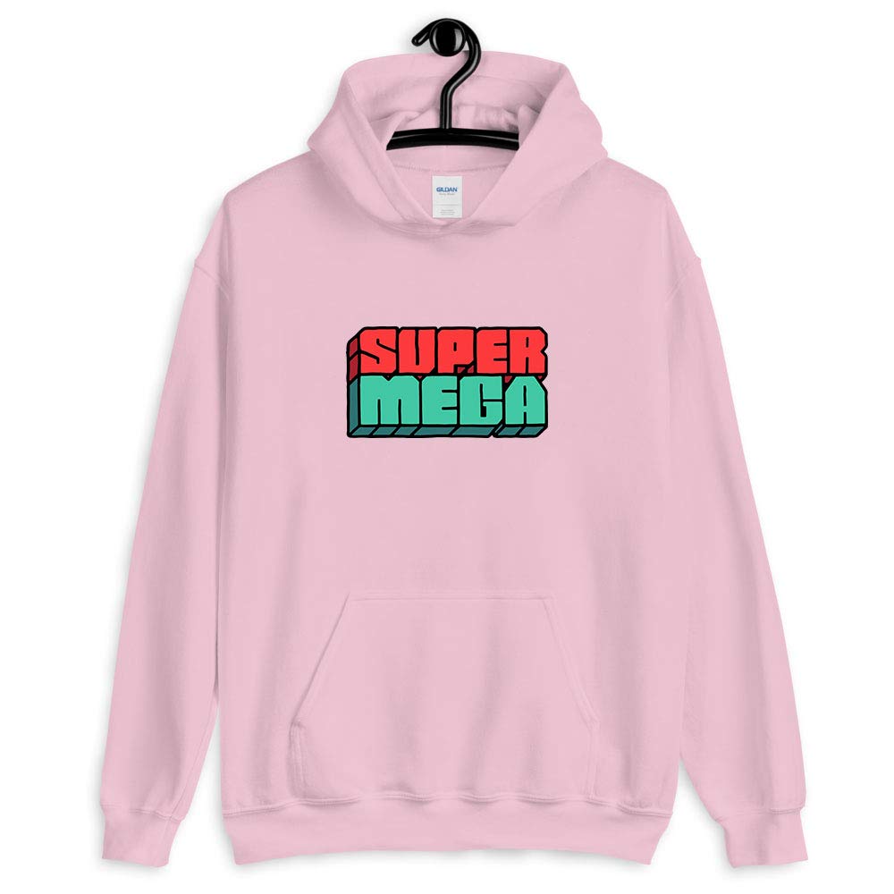 SuperMega Merch Logo T-Shirt for Kids, Youth, Men & Women - Birthday Gift Idea - Long Sleeve Tee, Hoodie & Crewneck Sweatshirt in Black - Perfect for Casual Wear, Gifting & Everyday Outfits