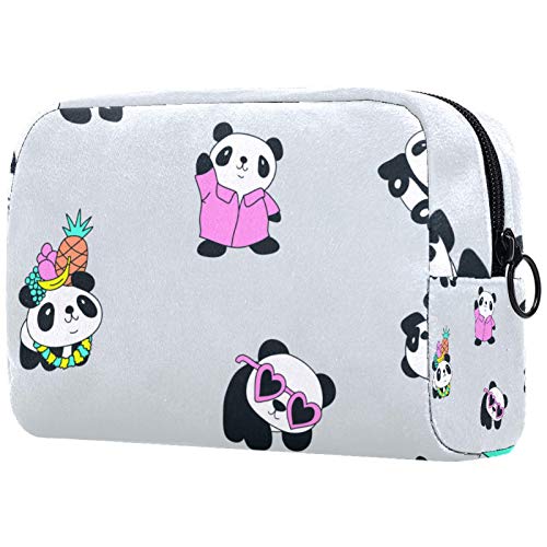 Cute Panda Toiletry Bag for Travel - Waterproof Cosmetic Makeup Organizer with Zipper - Portable Wash Bag for Women & Men - Perfect for Vacation, Gym, Camping Essentials
