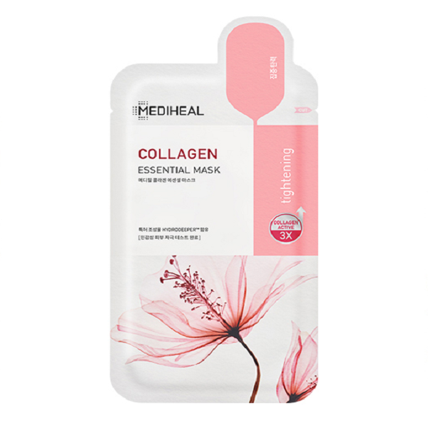 Mediheal Collagen Essential Face Mask - Hydrating & Anti-Aging Sheet Mask for Glowing Skin | Perfect for Daily Skincare & Spa Night