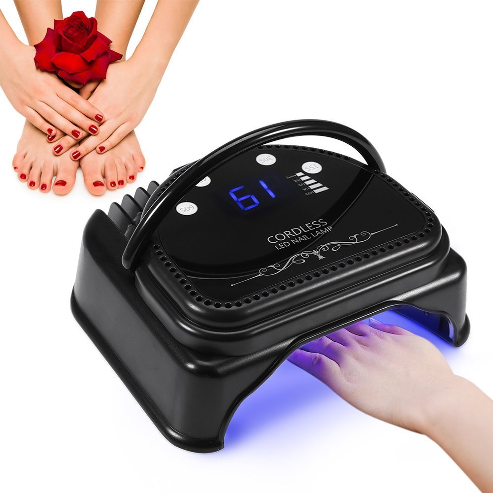Professional 60W LED Nail Dryer Lamp - Fast Curing Gel Polish UV Light with Smart Sensor & 4 Timer Settings (15s/30s/45s/60s) - US Plug - Perfect for Home Manicures & Salon Nail Art