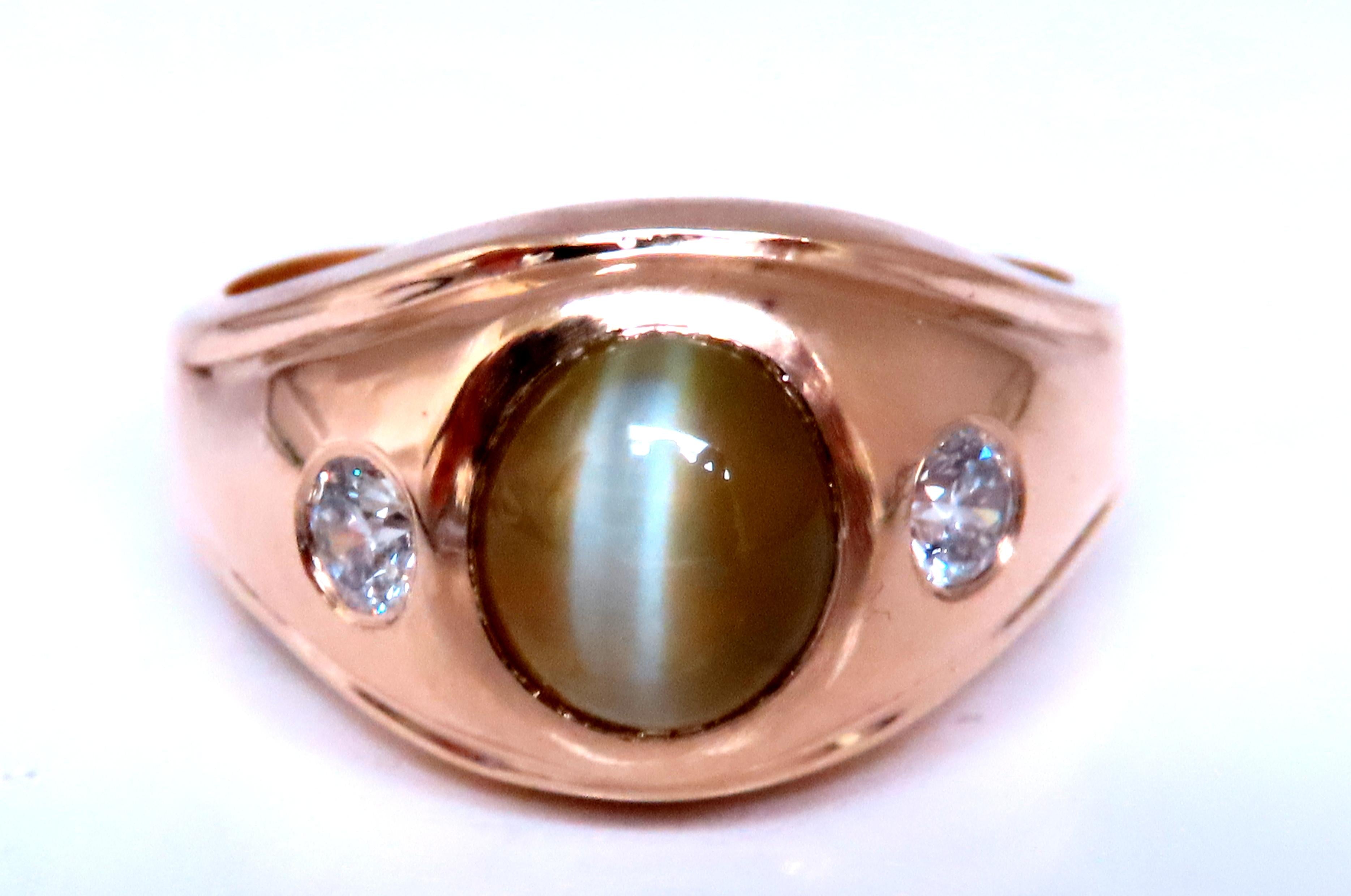 GIA Certified 3.15 Carat Natural Cat's Eye Ring in 14K Gold - Elegant Jewelry for Women, Perfect for Weddings, Anniversaries & Special Occasions
