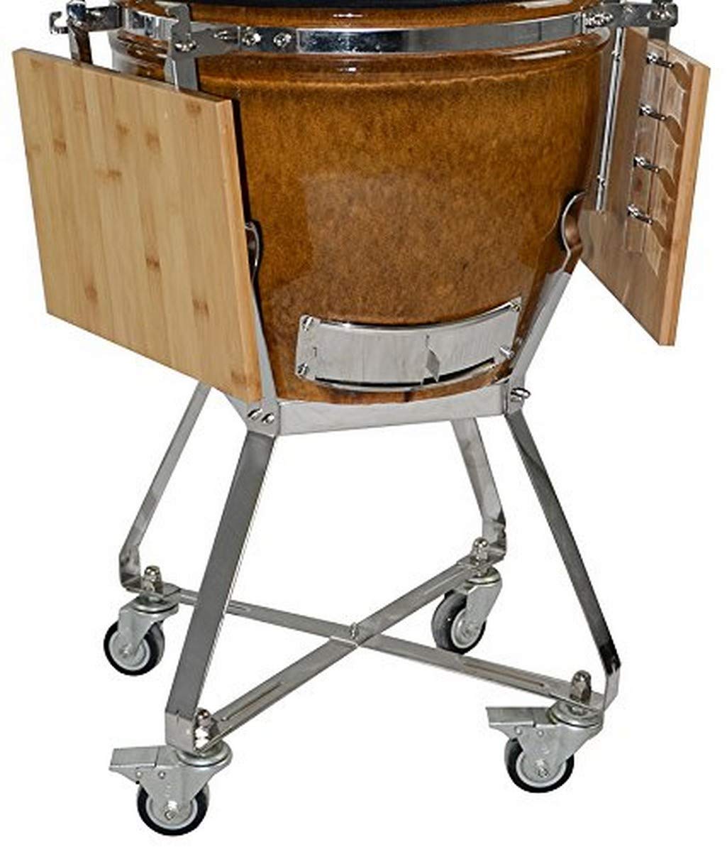 ALL-PRO Stainless Steel Utility Cart with Side Shelves - Compatible with 15