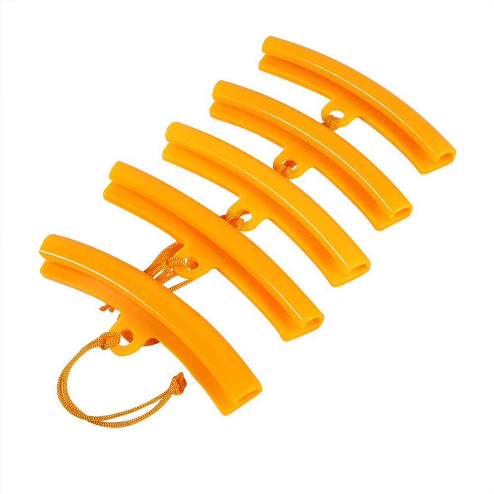 5 Pcs Car Tire Rim Protectors - Keenso Motorcycle Wheel Rim Saver, Tire Changer Mount Guard, Tyre Rim Cover for Car & Bike Wheel Changing Edge Protection (Orange) - Perfect for DIY Tire Changes & Professional Auto Shops