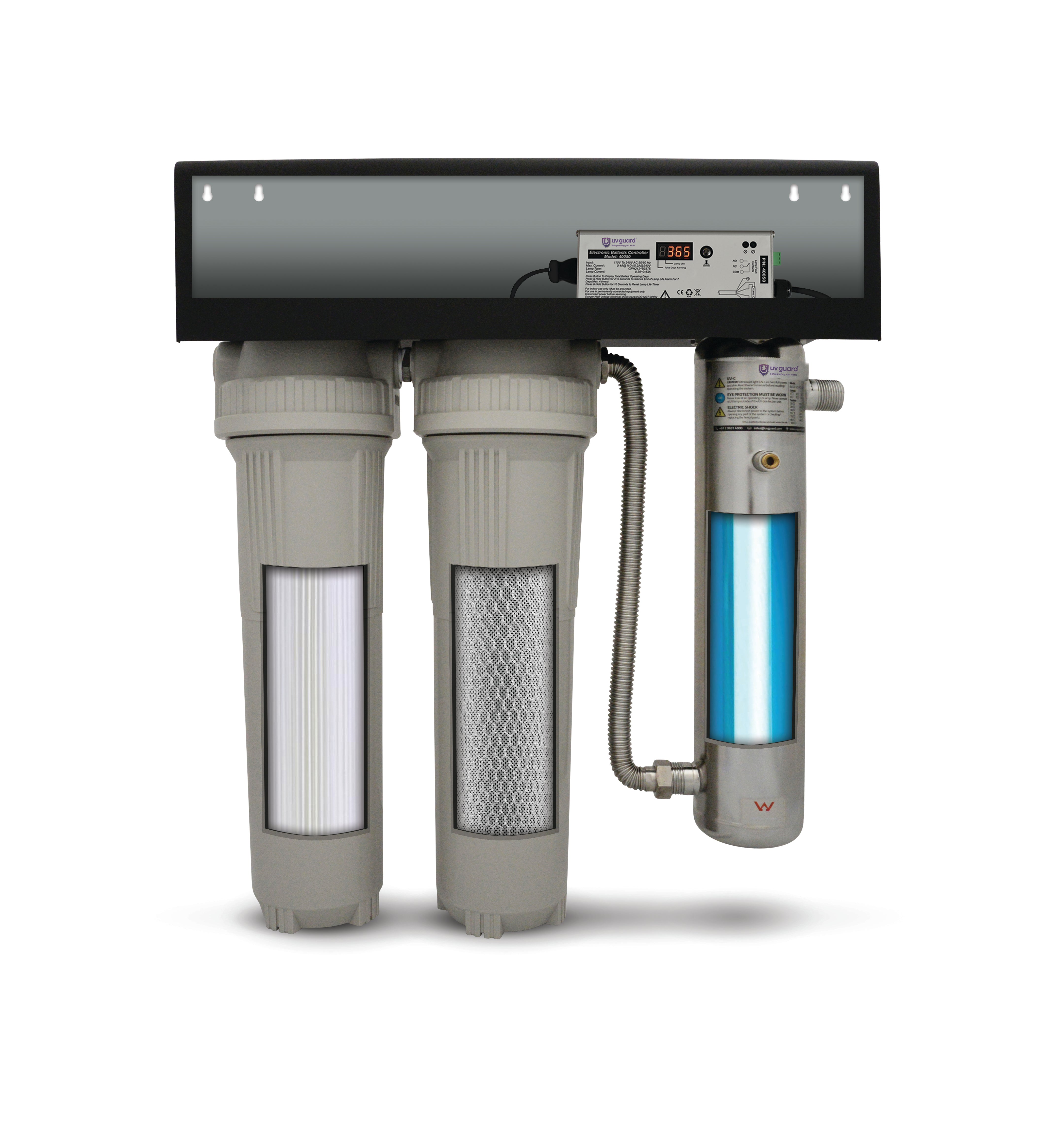 UV Guard CWP55 Dual Stage Ultraviolet Water Filtration System - 20