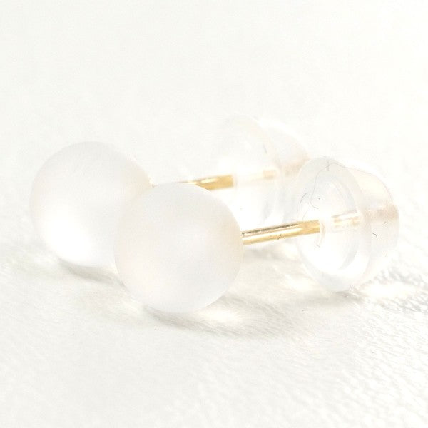 18K Yellow Gold Quartz Stud Earrings for Women - Elegant & Hypoallergenic Jewelry Gift for Birthday, Anniversary & Special Occasions