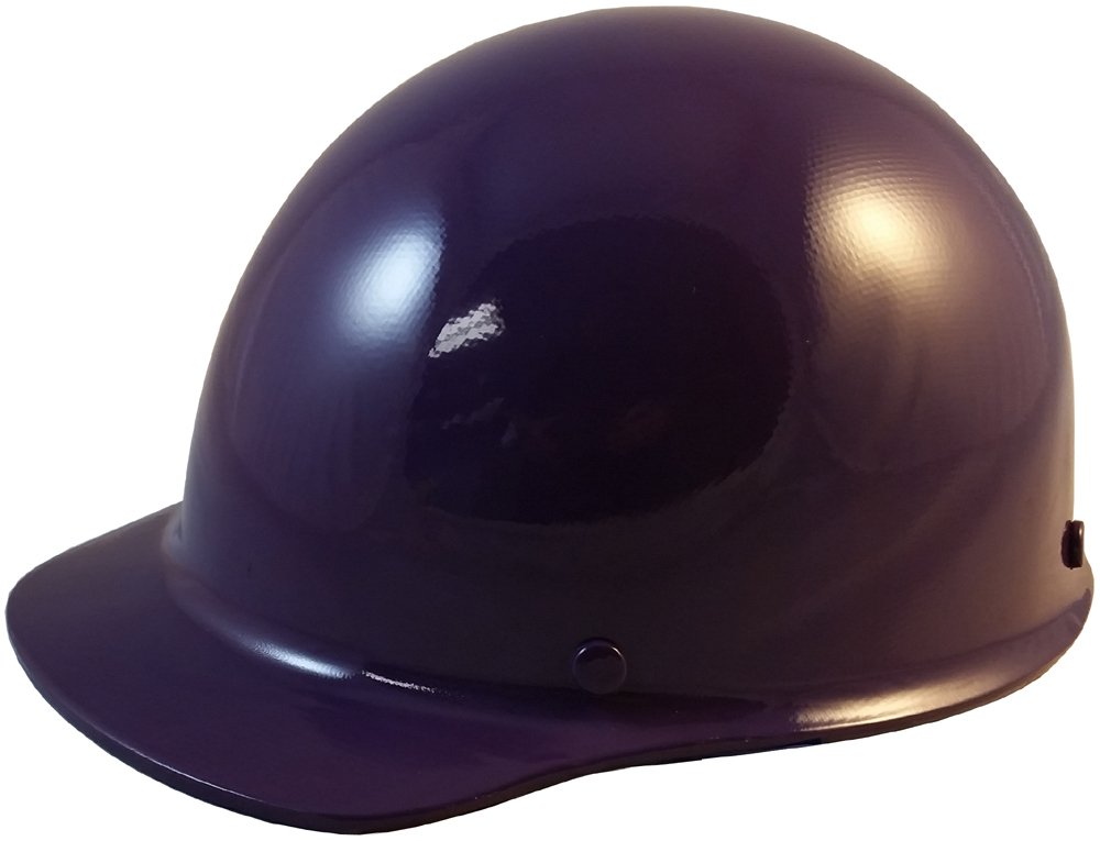 MSA Skullgard Small Hard Hat with Ratchet Suspension - Purple Safety Helmet for Construction, Industrial & DIY Projects | ANSI Compliant Cap Style Head Protection