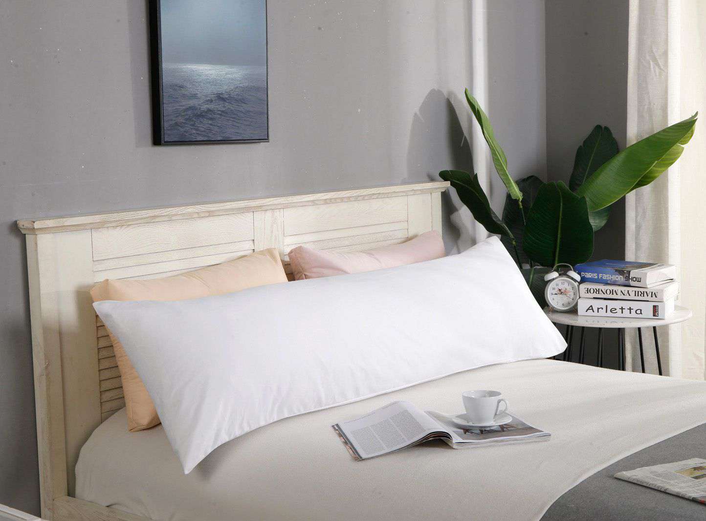 1000 Thread Count Premium Ultra Soft Body Pillowcase - White - Perfect for Home, Bedroom & Travel Comfort