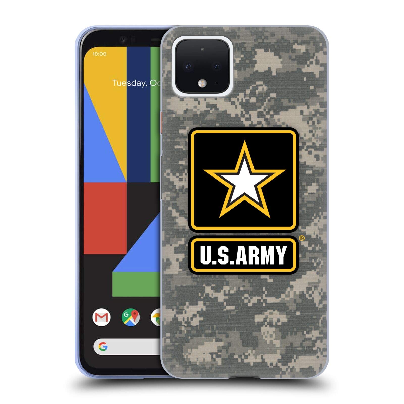 U.S. Army Licensed Soft Gel Case for Google Pixel 4 - Military Style Protection