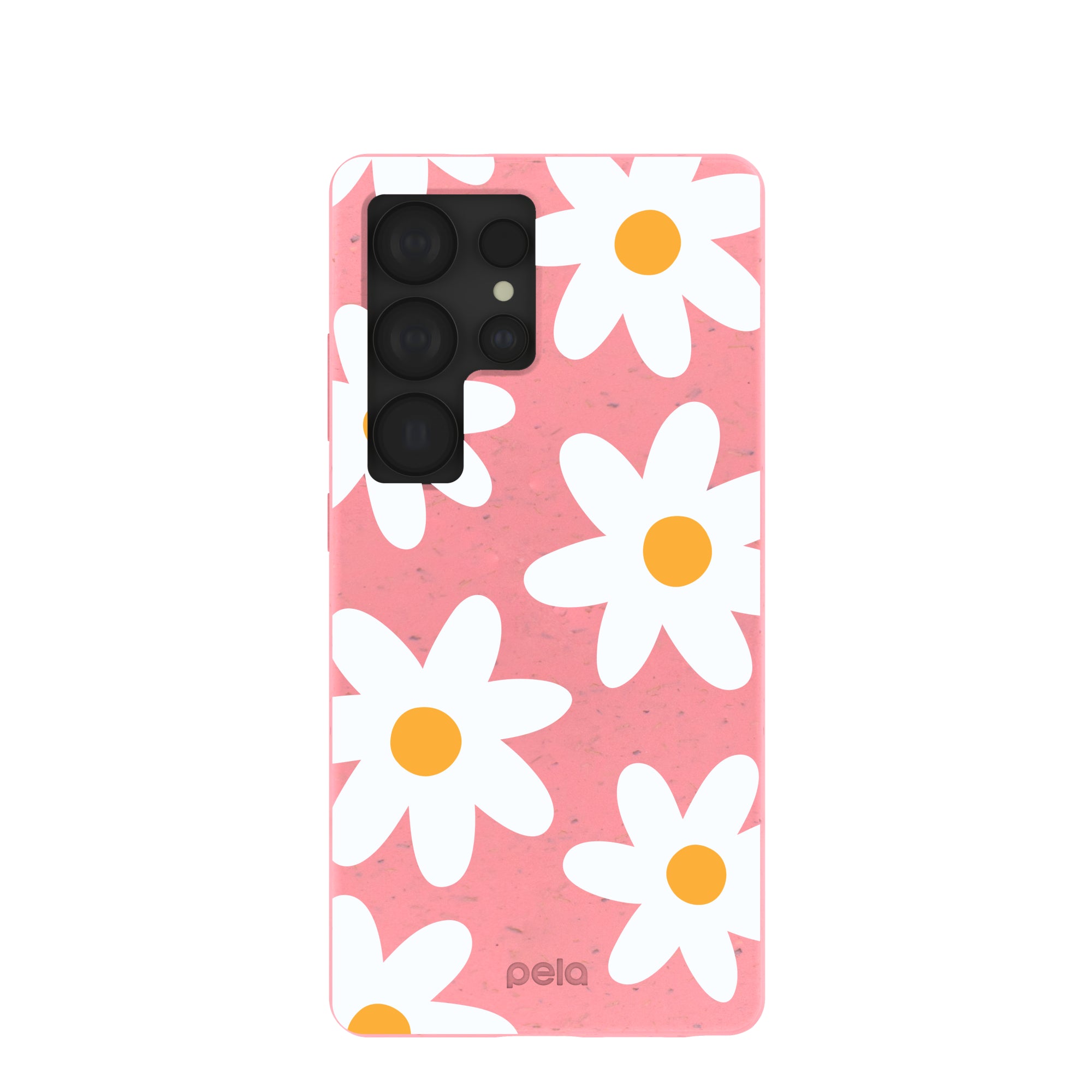 Bubblegum Pink Daisy Samsung Galaxy S25 Ultra Case - Cute Floral Phone Cover for Women, Trendy Protective Case for Samsung Galaxy S25 Ultra - Perfect for Everyday Use, Travel, and Gift Giving