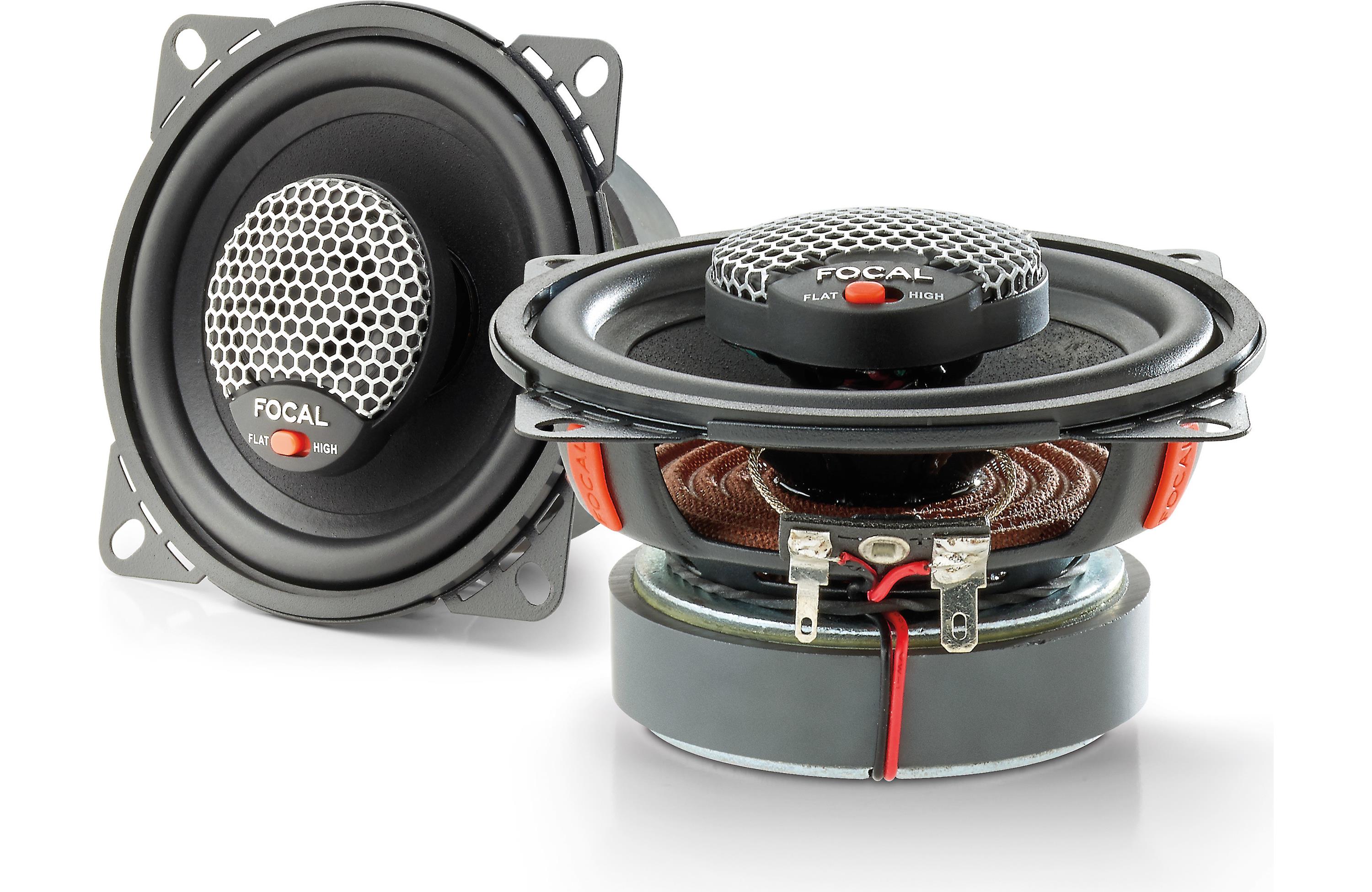 Focal ICU 100 Universal 4 Coaxial Speaker System (Pair) - High Performance Car Audio & Home Theater Sound System for Clear, Powerful Bass & Crisp Treble - Perfect for Vehicles, Boats & Home Entertainment Setups