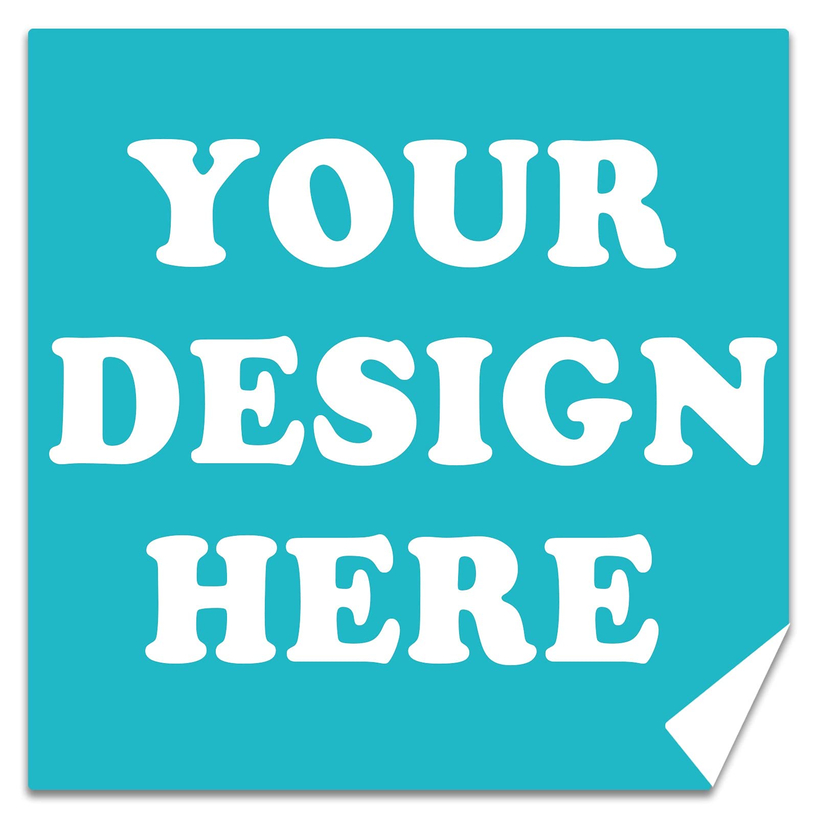 Custom Personalized Stickers 50-300 Pack - Square Waterproof PVC/Transparent/Kraft Paper Labels - Add Your Logo, Photo or Text - 5