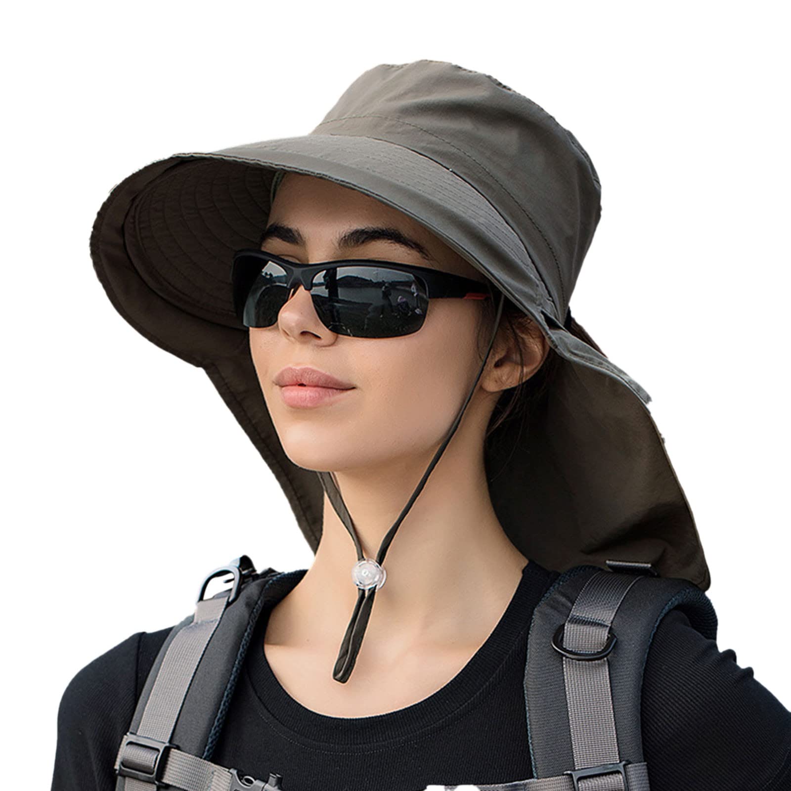 Women's UV Protection Outdoor Sports Sun Hat - Wide Brim UPF 50+ Sun Hat for Hiking, Running, Beach & Summer Activities