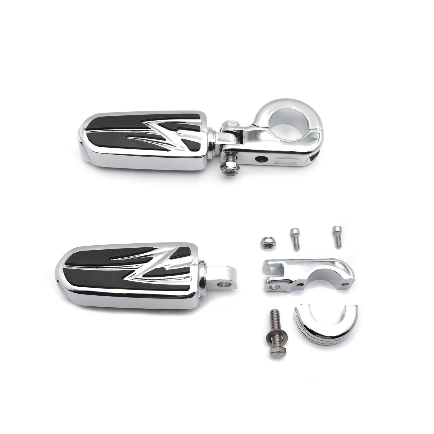 Harley Sportster 883 1340 XL1200 Engine Guards & Foot Pegs - Durable Motorcycle Protection for Long Rides