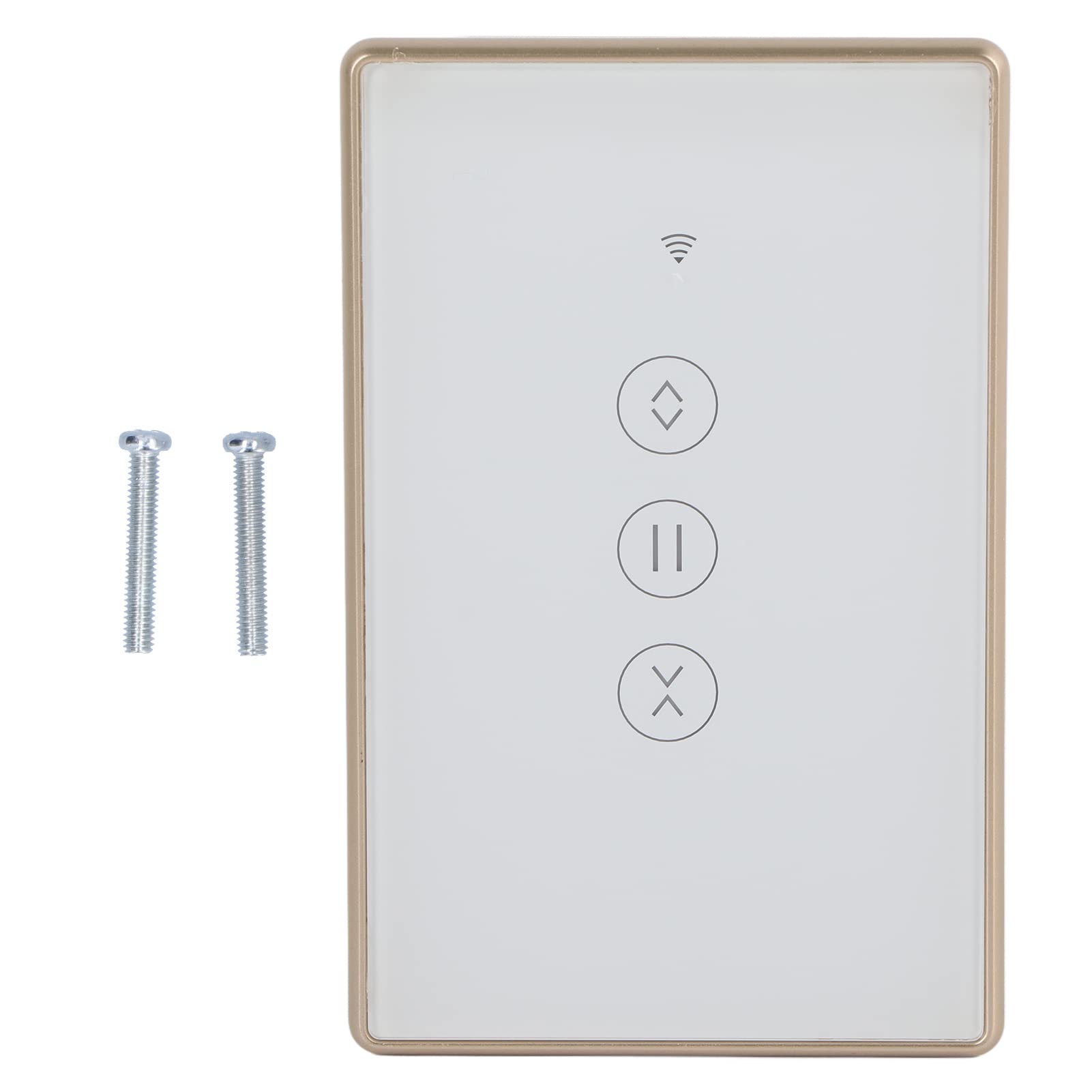 Smart WiFi Curtain Switch - APP & Voice Control for Google Home, Alexa - Wall Glass Panel Touch Switch for Electric Roller Shades - Perfect for Smart Homes, Bedrooms & Living Rooms