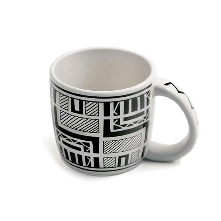Premium Black & White Canyon Mug with Cliff Dweller Ancestral Puebloan Design - Perfect for Coffee, Tea & Hot Drinks - Ideal for Home, Office or Camping Use