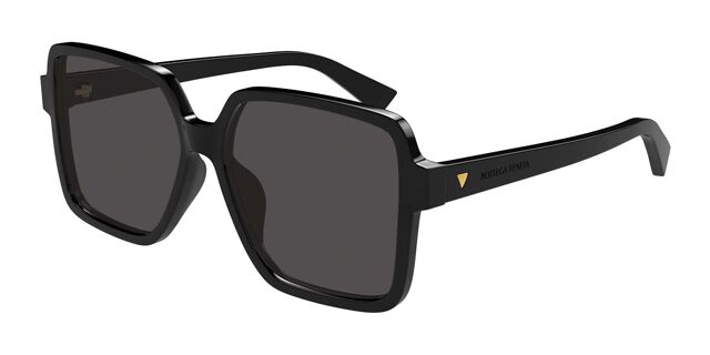 Bottega Veneta BV1317SK Square Sunglasses for Women & Men - Classic Black Frame UV Protection - Perfect for Outdoor, Driving & Fashion Accessories