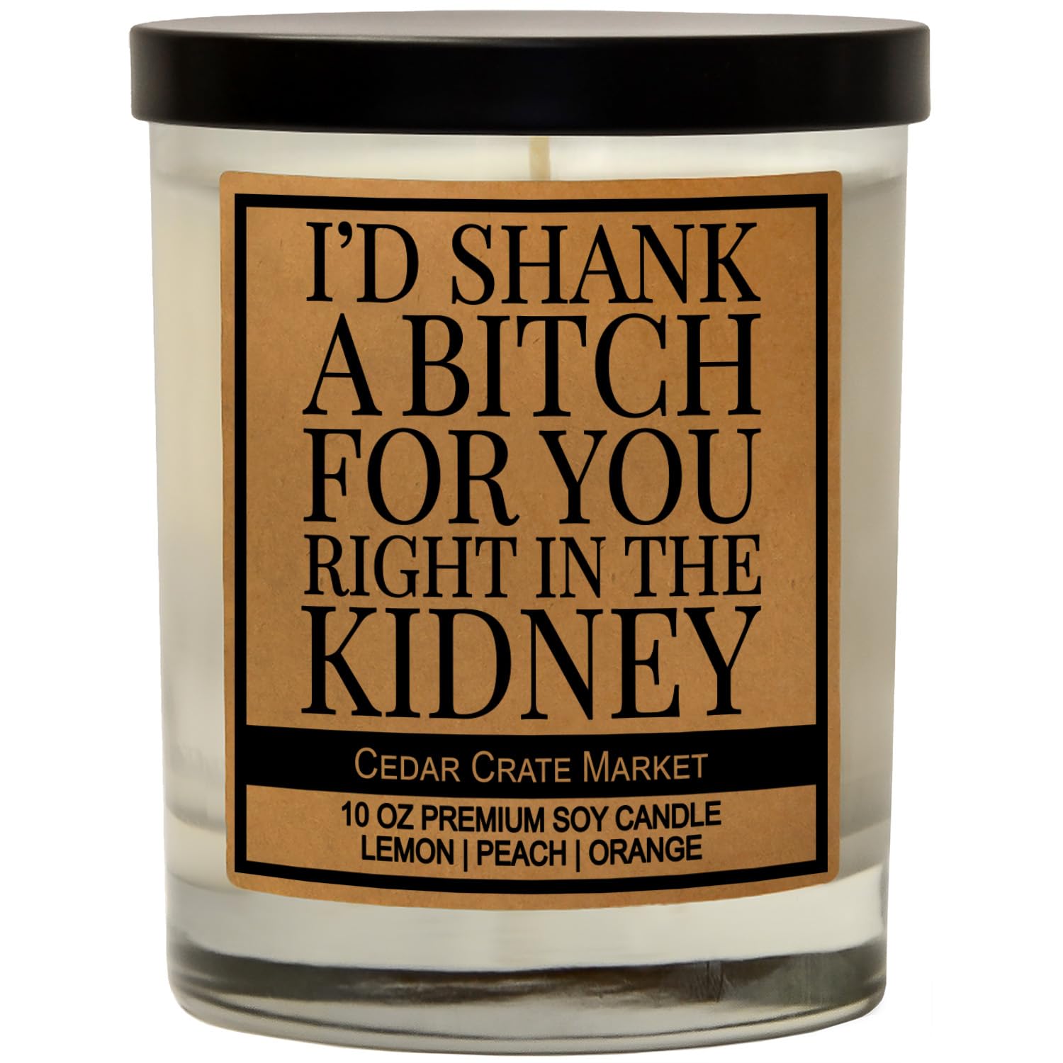 Funny Friend Gifts for Women - 10oz Hand-Poured Soy Candle (USA Made) - Unique Birthday, Christmas & Going Away Presents for Female Friends - Perfect for Home Decor, Relaxation & Friendship Celebrations
