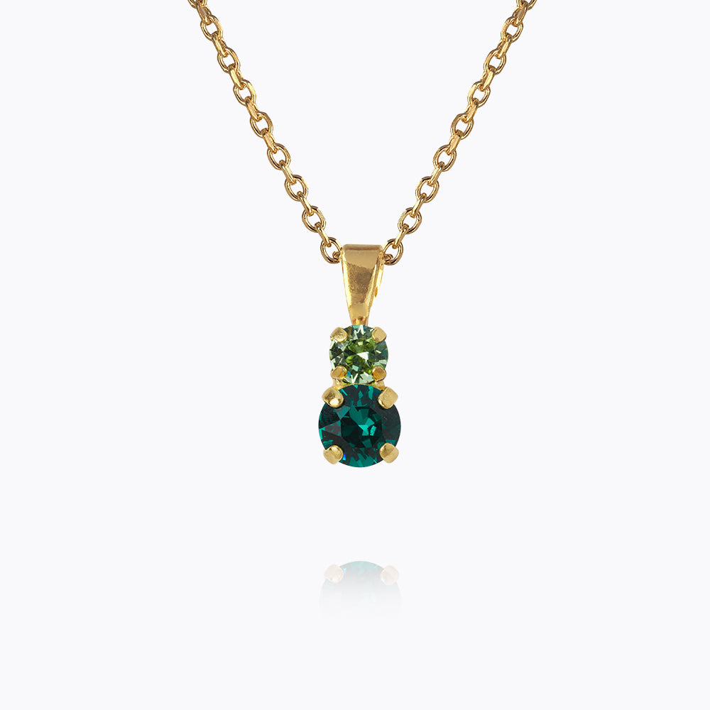 Leah Green Gemstone Necklace for Women - Elegant Layering Jewelry for Everyday Wear & Special Occasions