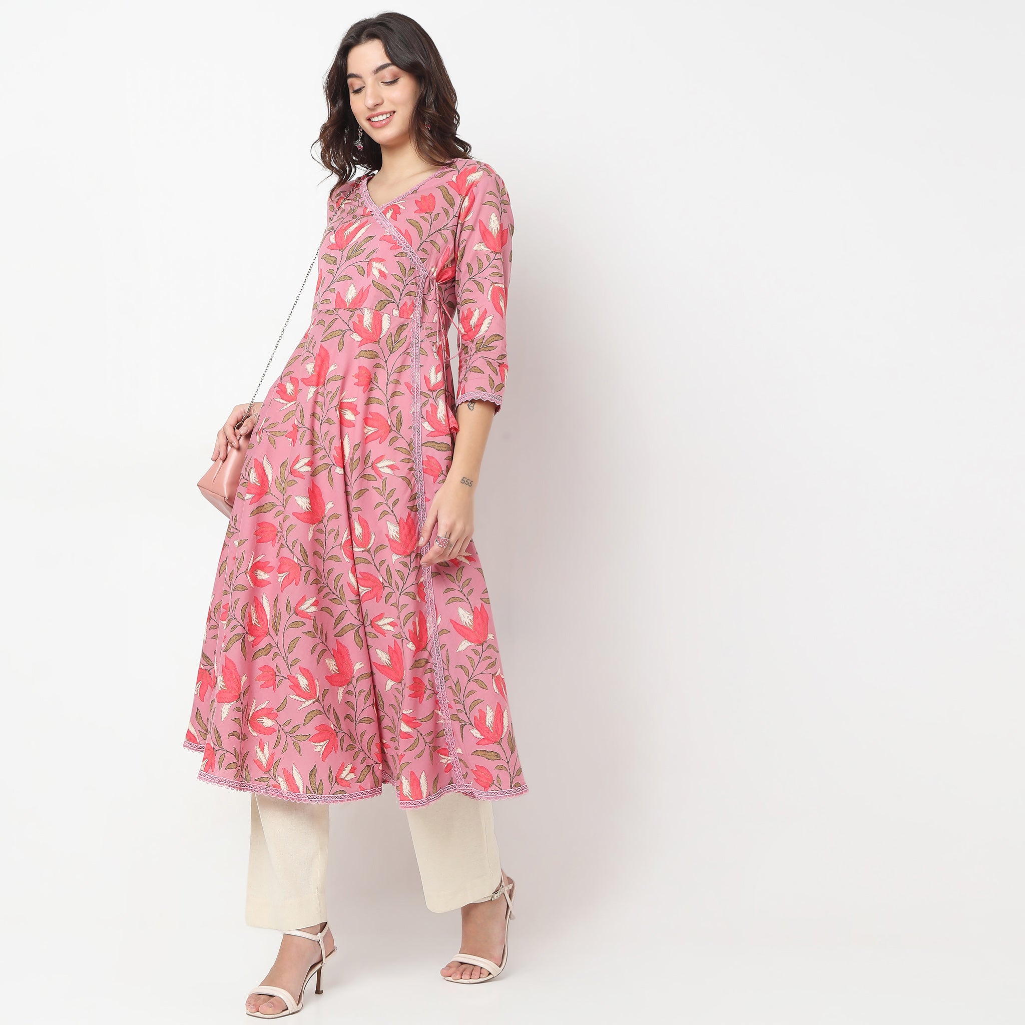 Flare Fit Printed Kurta for Women - Stylish & Comfortable Indian Ethnic Wear for Festivals, Parties & Casual Outfits