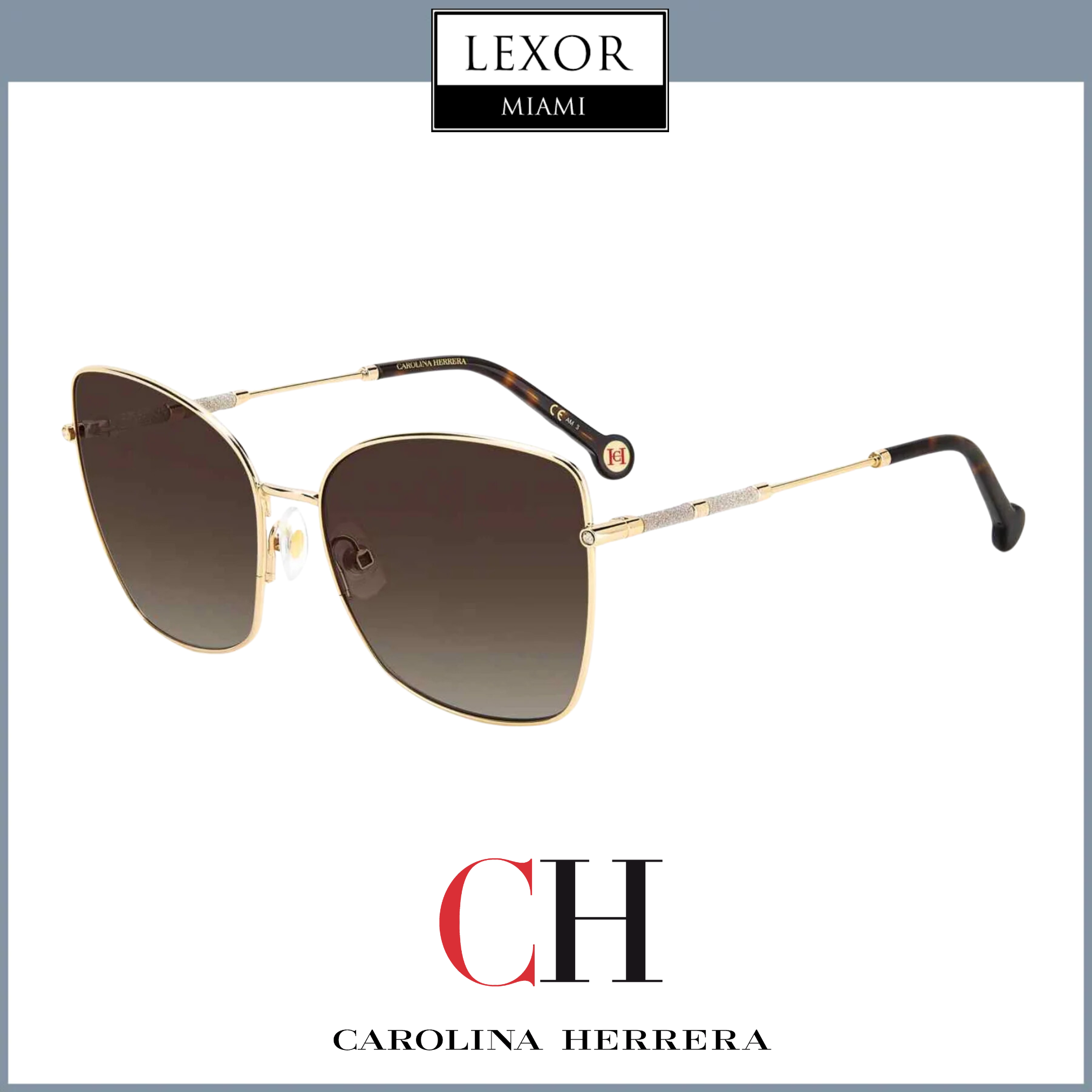 Carolina Herrera HER 0133/S 0000 HA 59/17 145 Women's Fashion Sunglasses - UV Protection & Polarized Lenses for Driving, Beach & Outdoor Activities