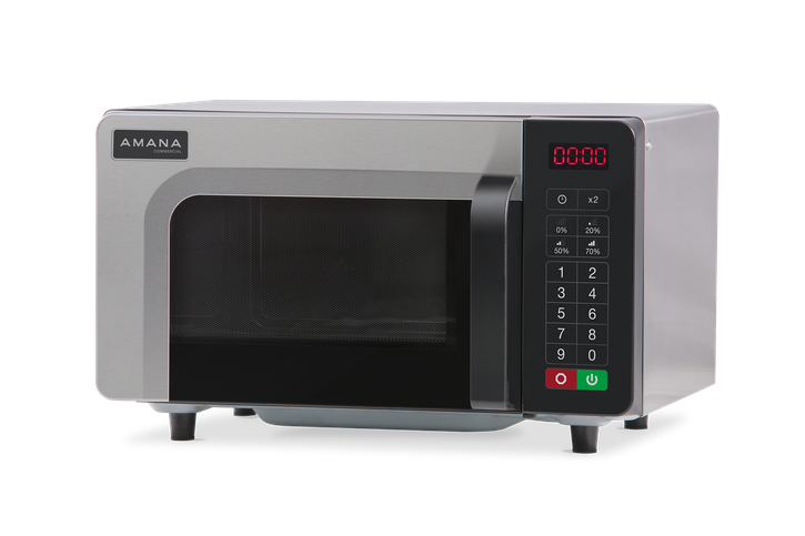 Amana Commercial Microwave Oven - 1000W Low Volume with Touch Control for Restaurants, Cafes & Small Kitchens