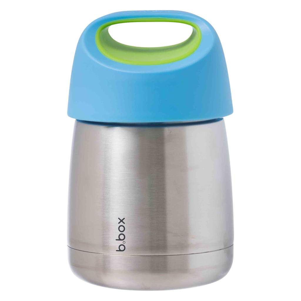b.box Insulated Food Jar - Ocean Breeze | Leak-Proof Stainless Steel Kids Lunch Box | Perfect for School, Picnics & Travel | BPA-Free & Thermal Insulation