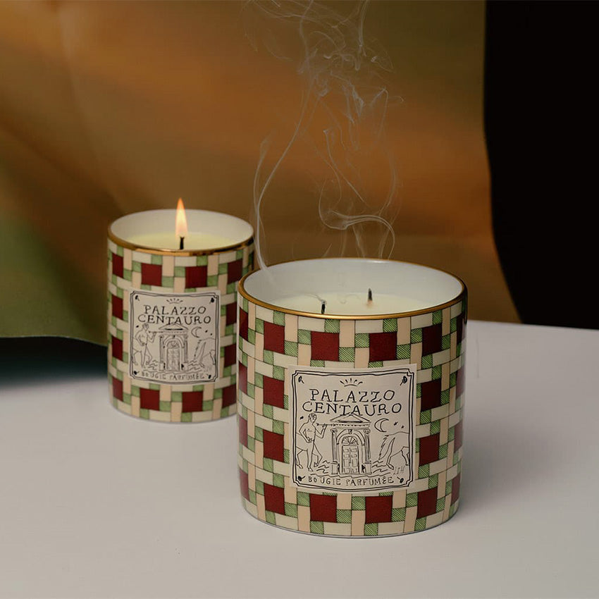 Ginori 1735 Profumi Luchino Scented Candle - Palazzo Centauro Luxury Home Fragrance for Living Room, Bedroom & Bathroom Decor