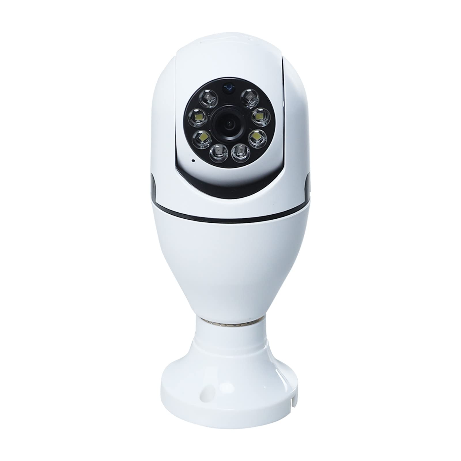 360° Wireless WiFi Light Bulb Security Camera - 1080P HD Panoramic Dome Surveillance with 5G WiFi, E27 Bulb Camera for Indoor/Outdoor Home, Baby & Pet Monitoring - Perfect for Night Vision & Smart Home Security (1PC)