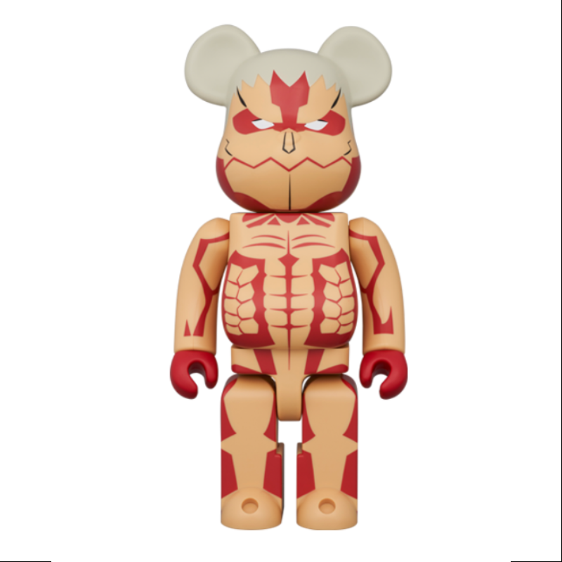 Bearbrick Attack on Titan Armored Titan 400% Be@rbrick Limited Edition 2024 - Anime Collectible Figure for Display & Gifting