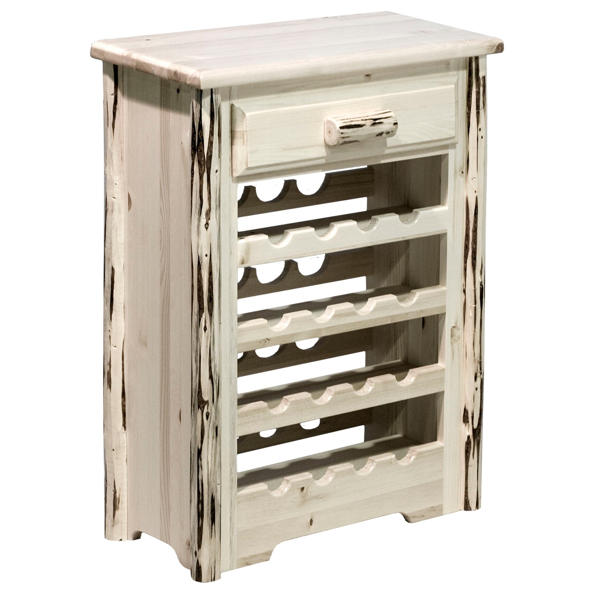 Premium Montana Wine Cabinet - Solid Wood Wine Storage with Glass Doors & Adjustable Shelves - Perfect for Home Bar, Dining Room, or Wine Cellar Organization
