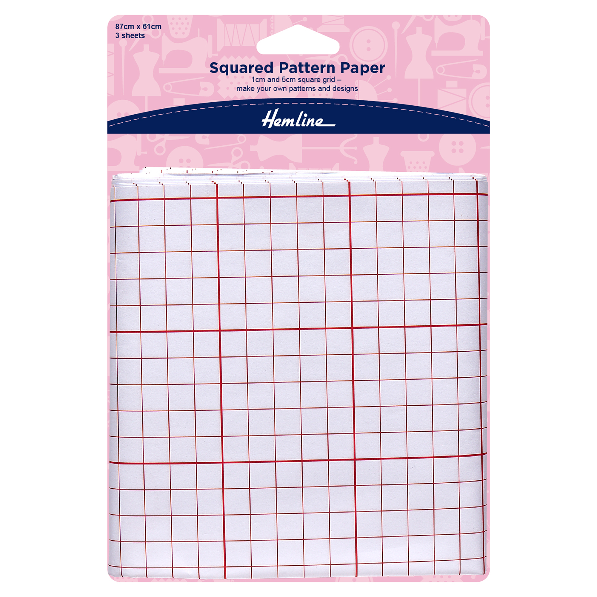 Pattern Paper 3 Sheets for Sewing & Quilting - Perfect for Hemline, Dressmaking & DIY Craft Projects