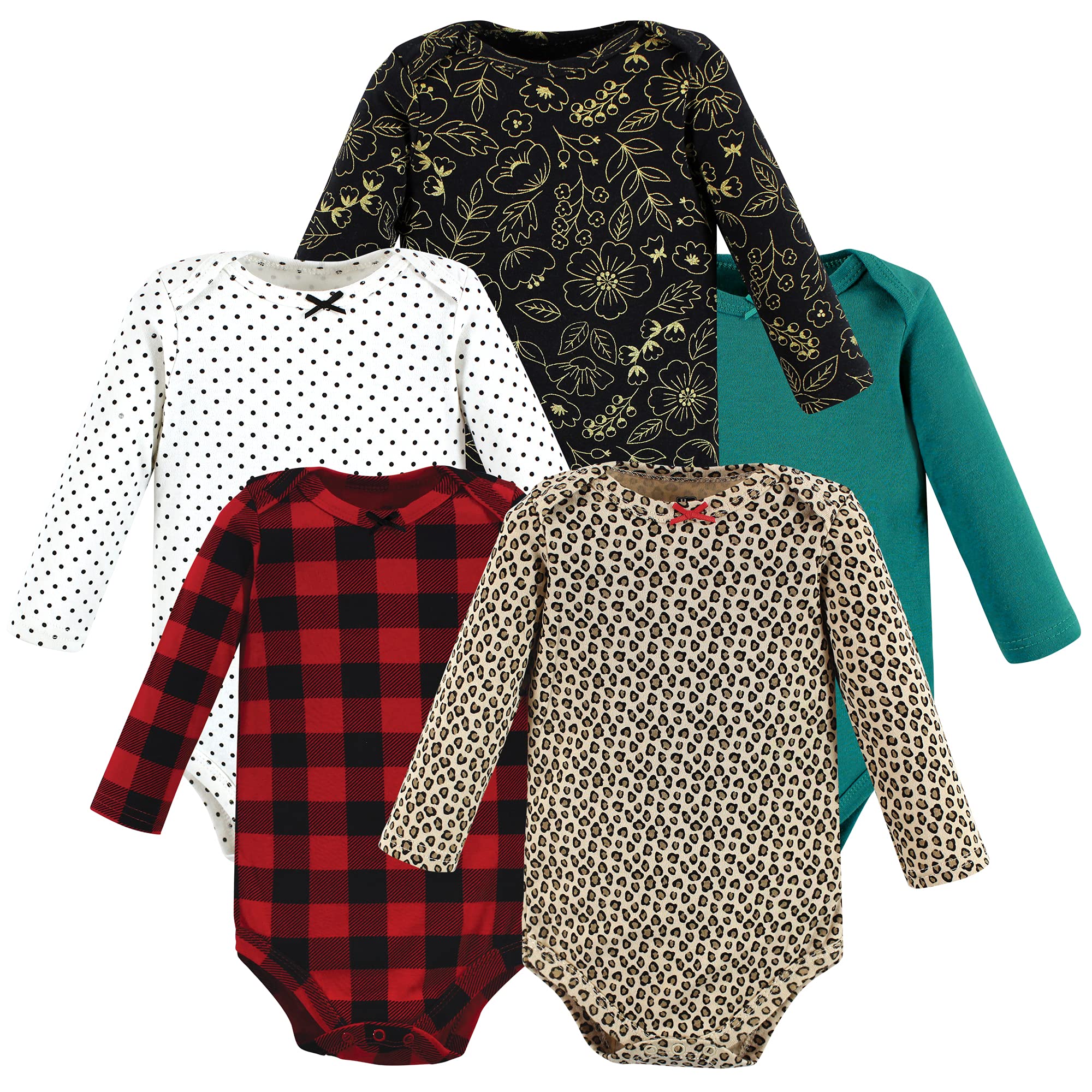 Hudson Baby Cotton Bodysuits for Boys & Girls | Long-Sleeve Comfort