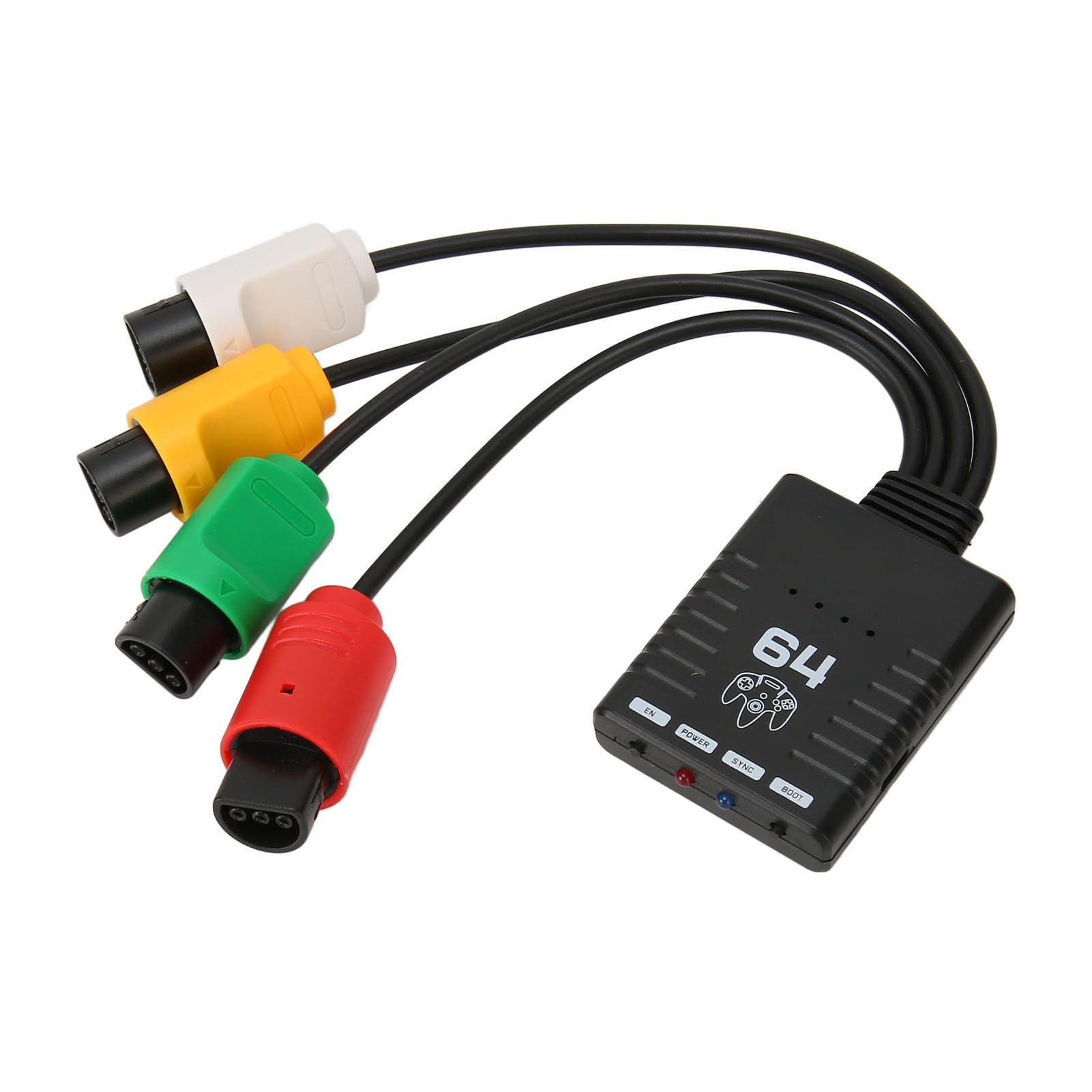 Wireless Controller Adapter for N64 Console - No Latency, Plug & Play with LED Indicator | Compatible with PS3/4/5, Xbox One S/X, Series X/S, Wii & Switch Pro Joycon | Perfect for Retro Gaming & Multi-Platform Play