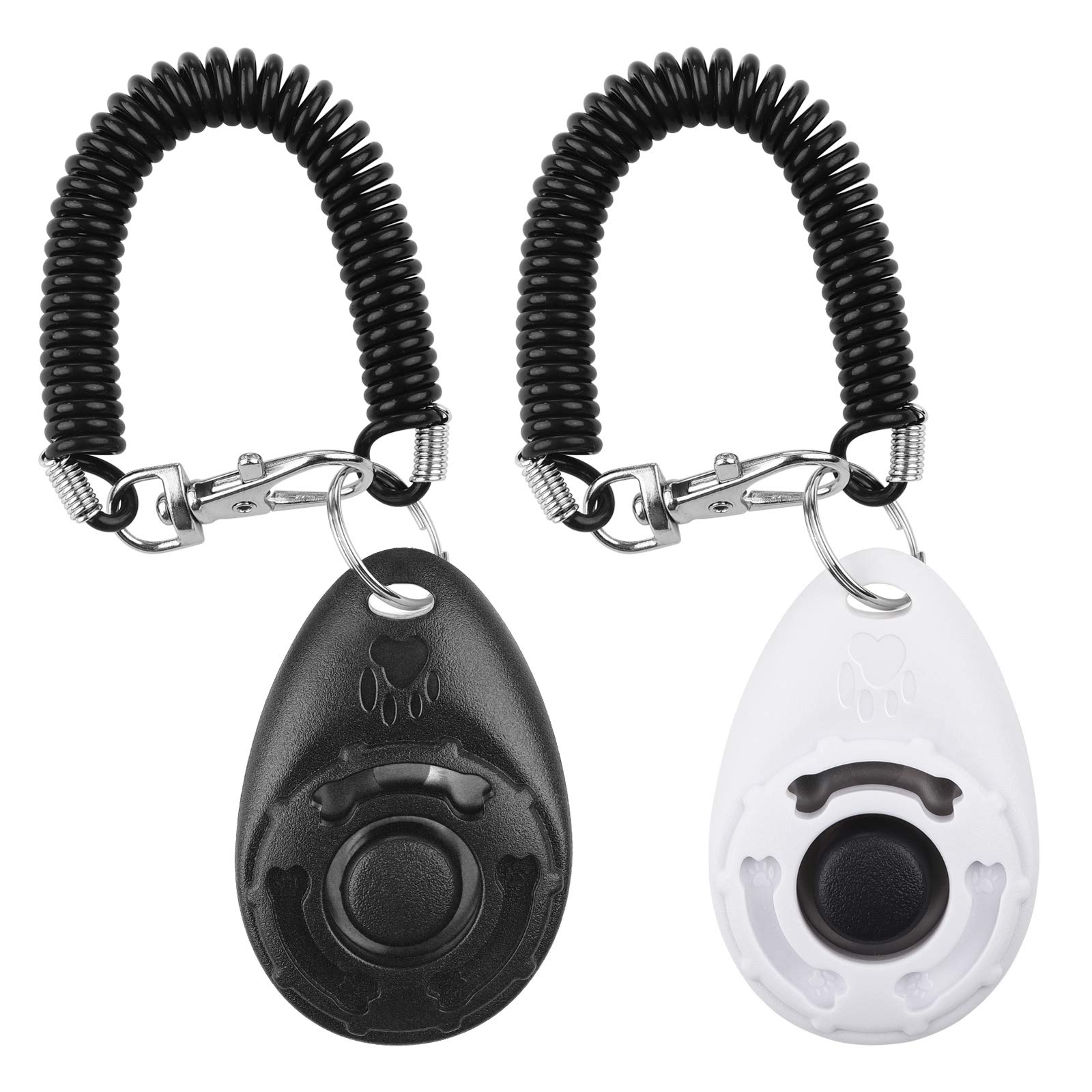 Professional Dog Training Clicker with Wrist Strap - Effective Clicker Training Tool for Dogs, Cats & Horses - Perfect for Obedience Training, Behavioral Modification & Positive Reinforcement at Home or Outdoors