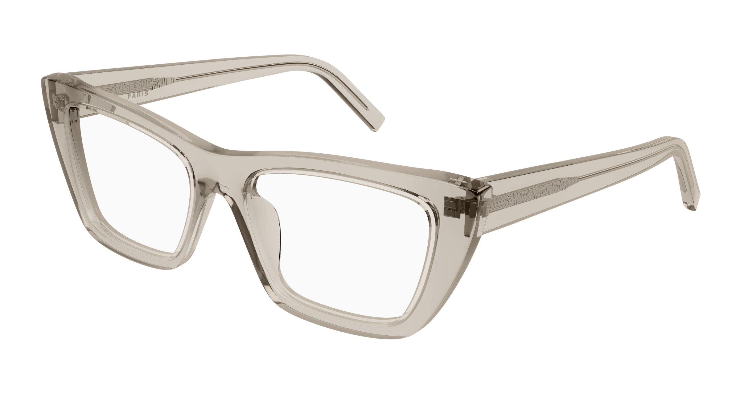 Saint Laurent SL276 Mica Clear Cat Eye Eyeglasses Frames for Women - Stylish & Lightweight Designer Eyewear for Everyday Wear, Office, and Special Occasions