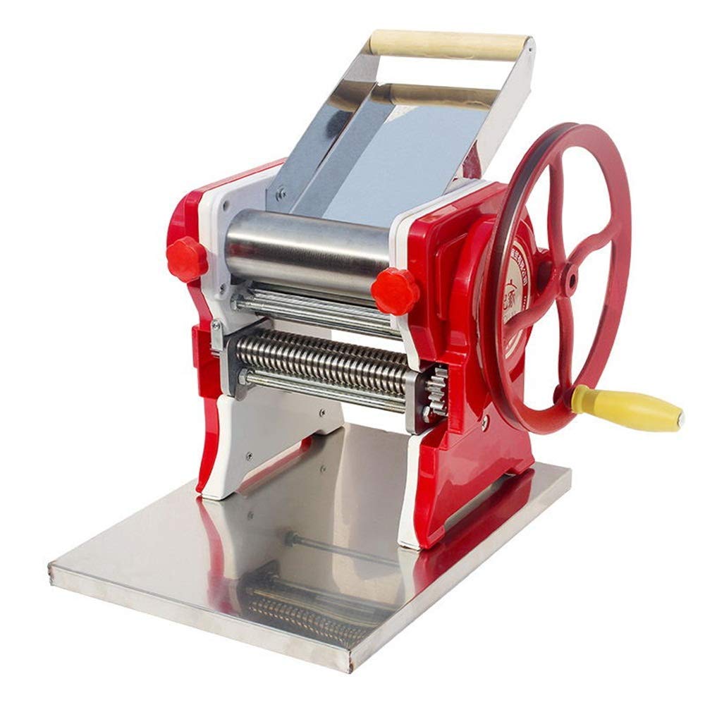 MZXUN Manual Pasta Maker Machine - Adjustable Thickness Pasta Cutter for Homemade Spaghetti, Fettuccine & Lasagna | Durable Stainless Steel Noodle Maker for Italian Cuisine & Family Cooking | Perfect for Home Chefs, Pasta Lovers & Italian Food Enthusiasts