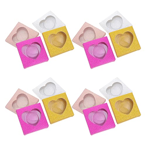 FRCOLOR 32pcs Empty False Eyelash Case - Eyelash Packaging Boxes & Holder for Lash Storage | Perfect for Salon, Travel & Makeup Organizer (Paper Material)