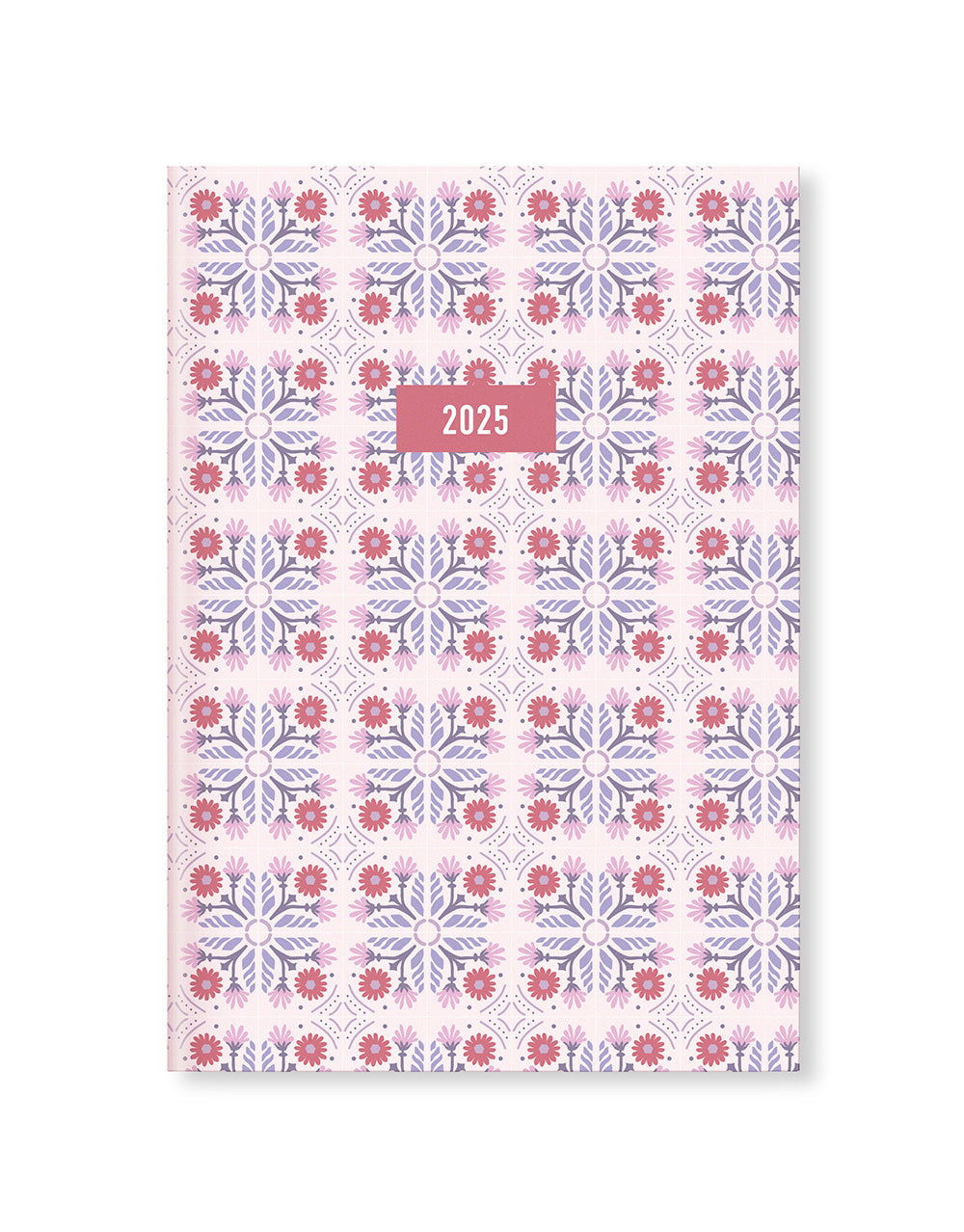 2025 Letts of London A5 Morocco Leather Diary - Week to View Planner, Pink (6.1