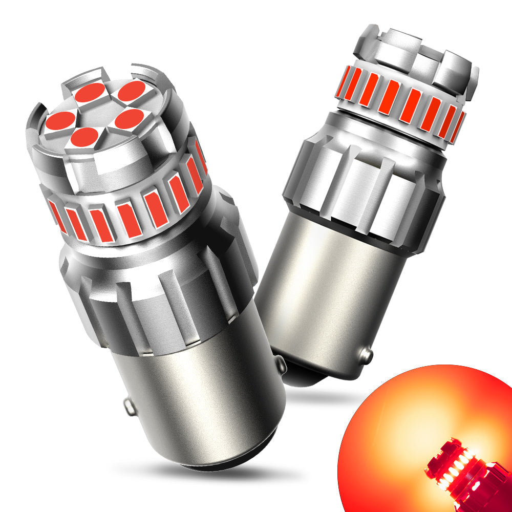1156 LED Bulb - Super Bright Red Brake Tail Light Replacement Bulbs, Instant On No Delay - Perfect for Cars, Trucks, Motorcycles & RVs