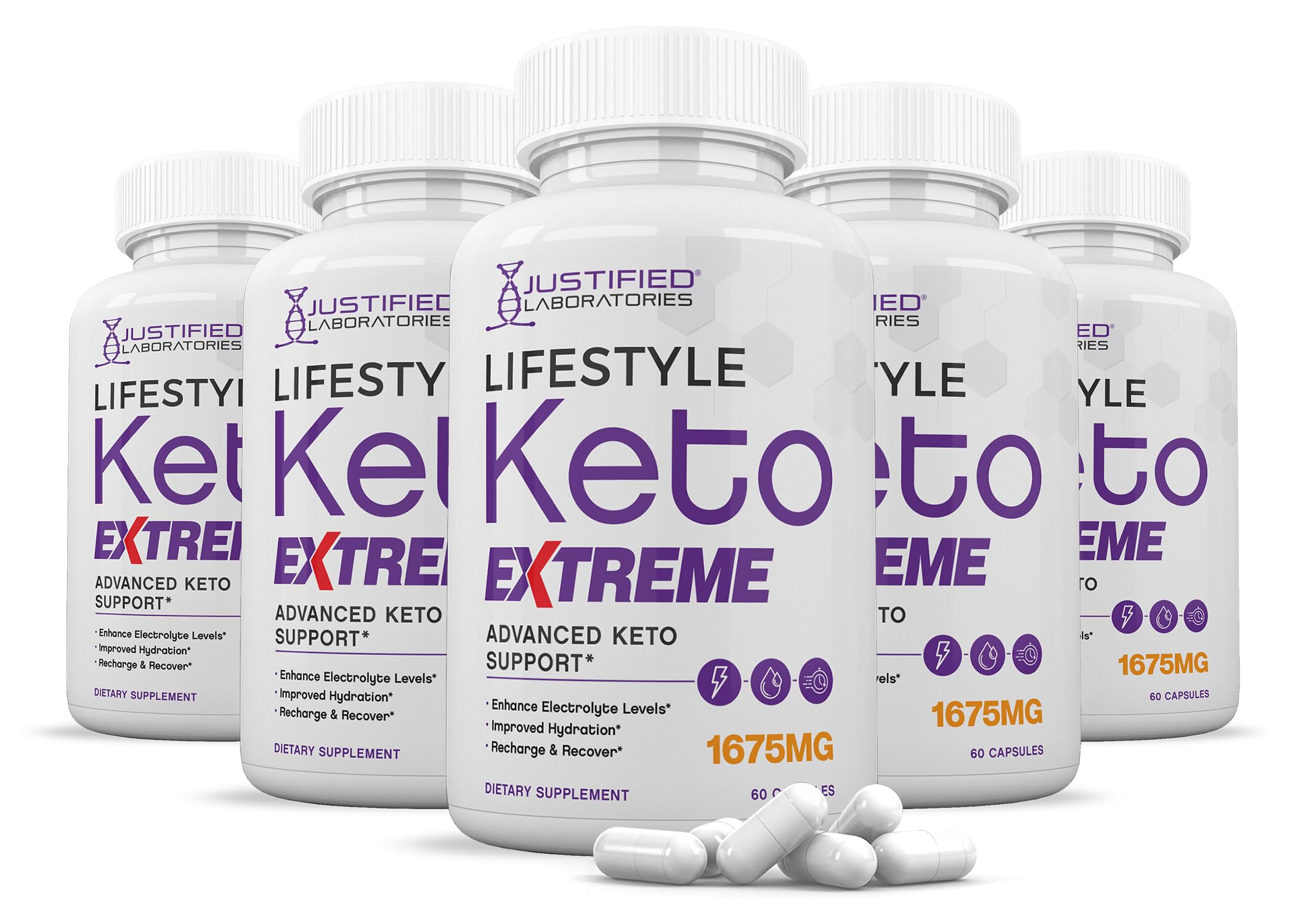 Extreme Keto Diet Pills 1675mg (5 Pack) - Premium Formula with Apple Cider Vinegar, Olive Oil & Green Tea Extract - 300 Capsules for Weight Loss & Metabolism Boost - Perfect for Ketogenic Diet & Low Carb Lifestyle