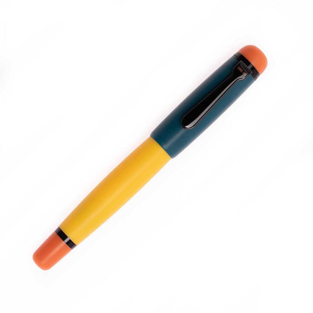Opus 88 Omar Pumpkin Fountain Pen (2023) - Premium Japanese Eyedropper Fountain Pen for Calligraphy, Journaling & Gift Giving