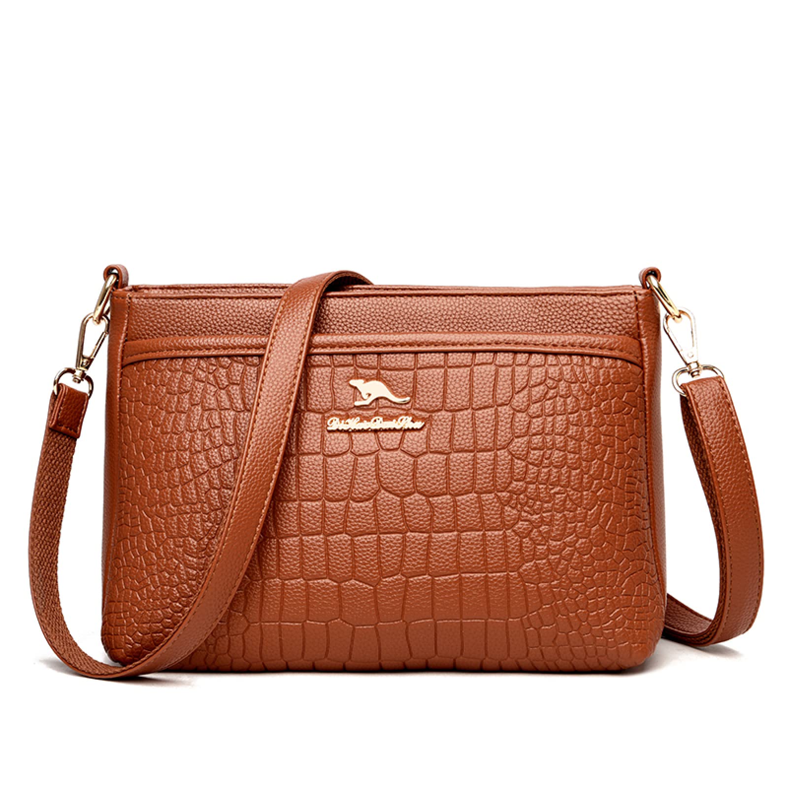 Premium Genuine Leather Messenger Bag for Women - Stylish Designer Shoulder Bag & Luxury Handbag - Perfect for Work, Travel & Everyday Use