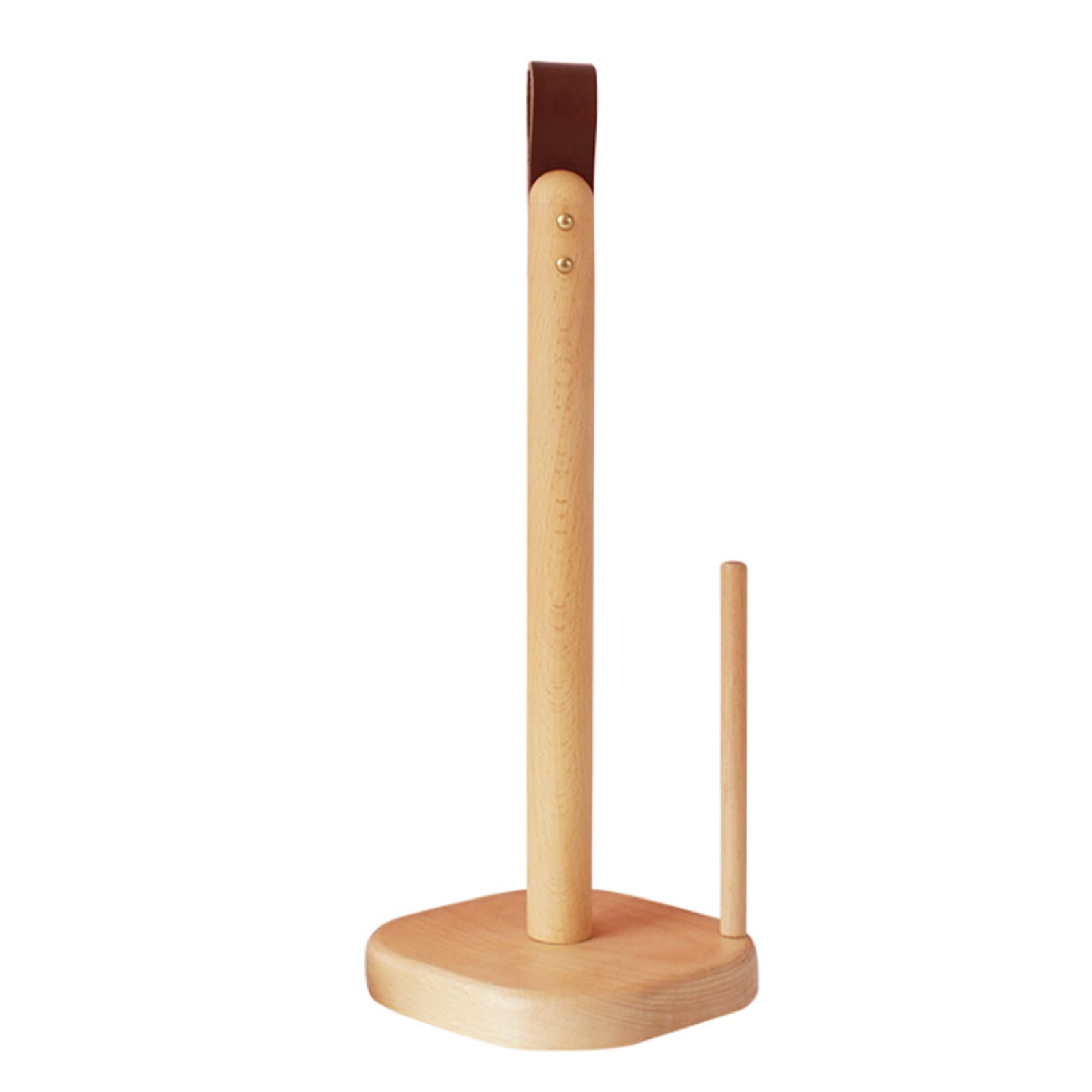 Garhelper 13.4 Inch Wooden Paper Towel Holder - Countertop Standing Roll Dispenser Organizer for Kitchen, Bathroom & Living Room | Perfect for Easy Access to Paper Towels, Cling Film & More