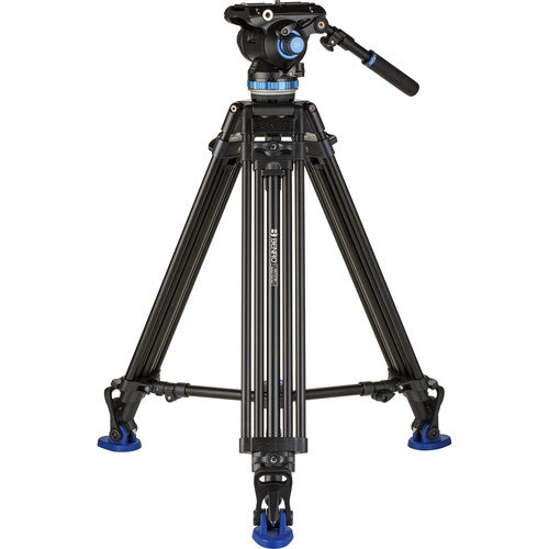 Benro A673TMBS8PRO Professional Video Tripod with S8 Pro Fluid Head - Heavy Duty Aluminum Tripod for DSLR, Camcorder, Mirrorless Camera - Perfect for Filmmaking, Live Streaming & Photography