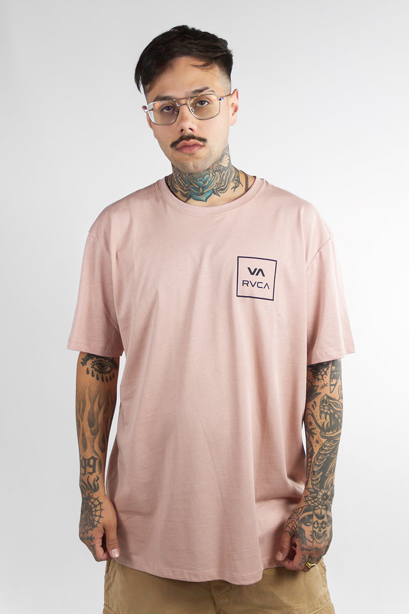RVCA Men's Mc Va All The Way T-Shirt - Soft Cotton Short Sleeve Tee for Casual Wear & Street Style (Rose) - Perfect for Everyday Outfits, Gym, and Weekend Adventures