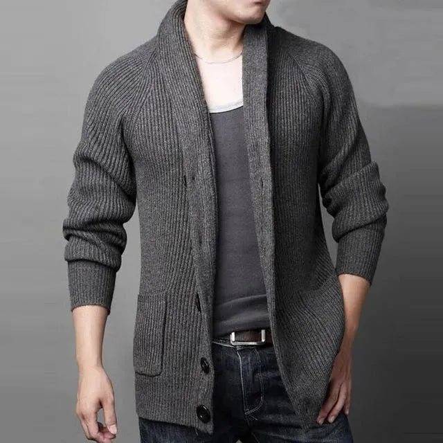 Men's Warm Cardigan Sweater - Soft & Cozy Knit Pullover for Winter, Fall & Layering | Perfect for Casual Wear, Office & Outdoor Activities