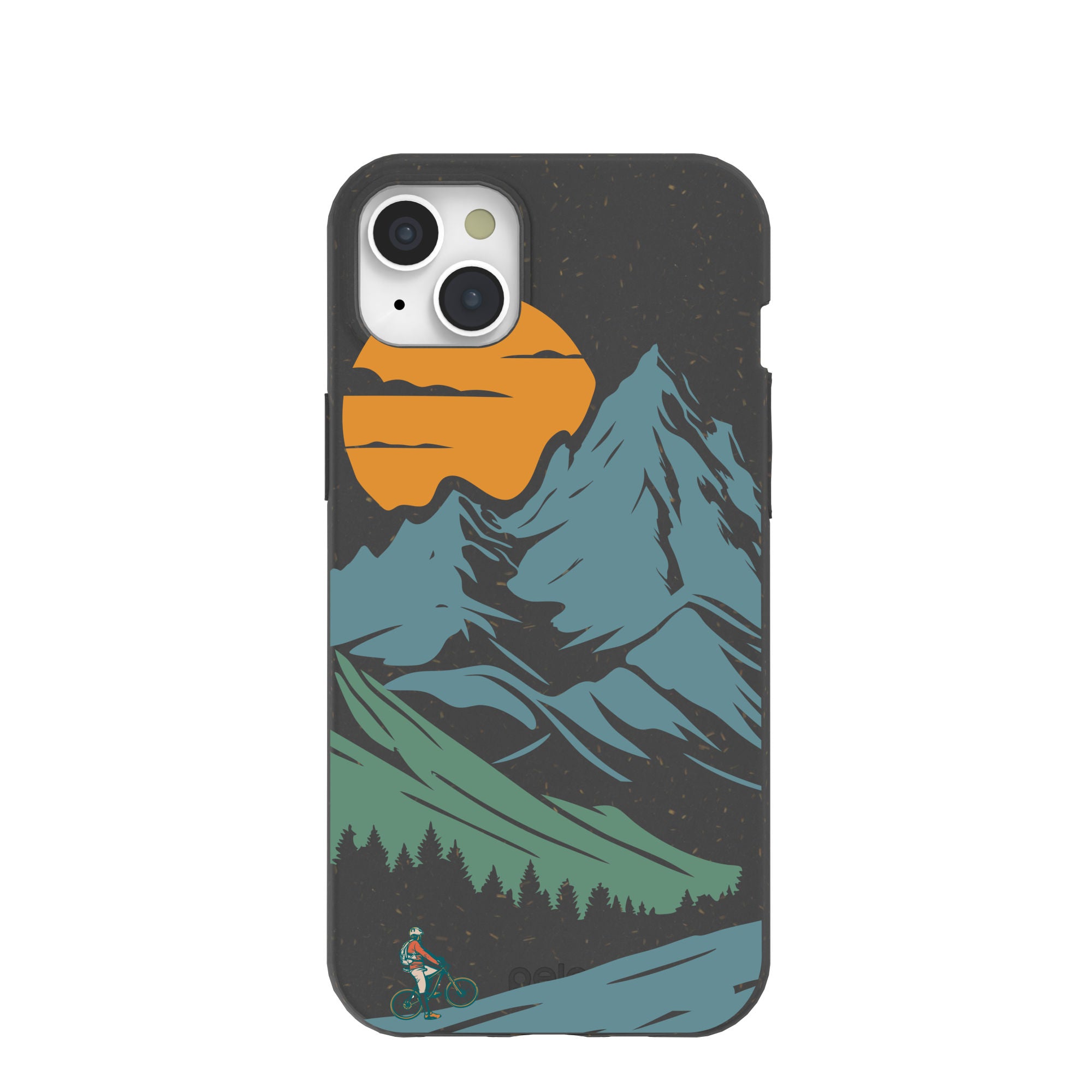 Vintage Black Mountain Design iPhone 15 Plus Case - Slim Protective Cover with Anti-Slip Grip for Everyday Use & Outdoor Adventures