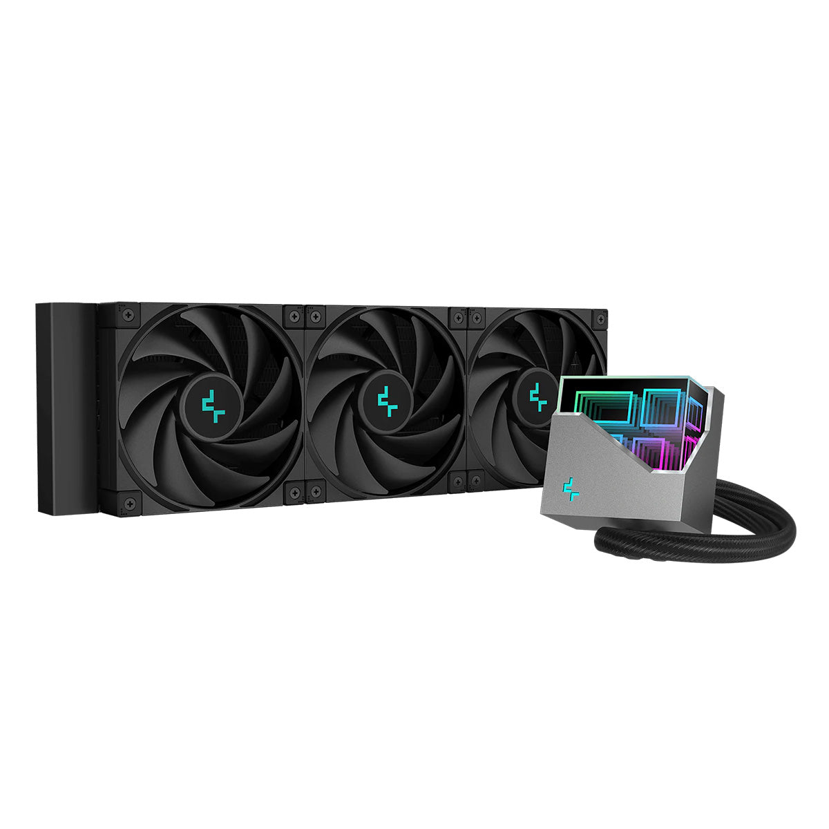 Deepcool LT720 Infinity Mirror 360mm AIO Liquid CPU Cooler - High Performance RGB Water Cooling System for Gaming PC, Workstation & Overclocking