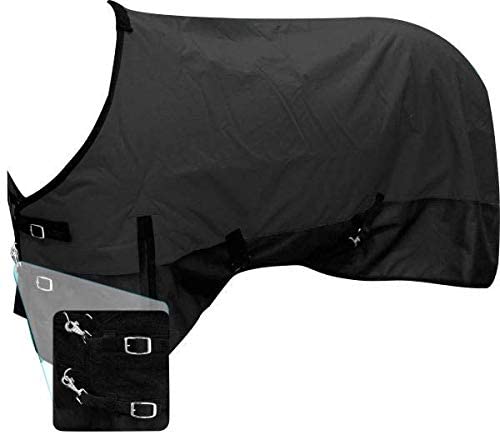 Showman 1200D Heavy Duty Waterproof Turnout Blanket for Horses - All-Weather Protection for Riding, Training & Stable Use
